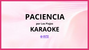 Los Piojos - Paciencia KARAOKE (tono original)