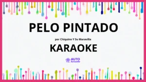 Chiquino y Su Maravilla - Pelo pintado KARAOKE (tono original)