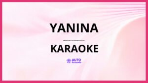 Jorge Véliz y Los Santiagueños de Oro - Yanina KARAOKE (tono original)