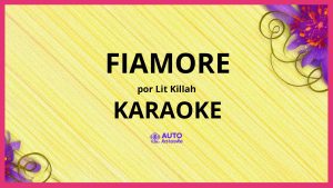 LIT killah - FIAMORE KARAOKE (tono original)