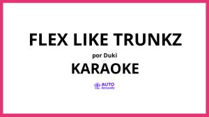 Duki - Flex Like Trunkz KARAOKE (tono original)
