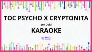 Duki - Toc Psycho x CRYPTONITA KARAOKE (tono original)
