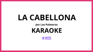 Los Palmeras - La Cabellona KARAOKE (tono original)