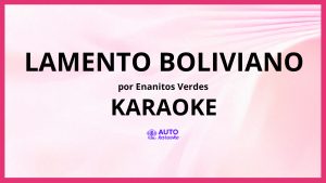 Enanitos Verdes - Lamento Boliviano KARAOKE (tono original)