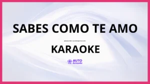 Jorge Véliz y Los Santiagueños de Oro - Sabes Como Te Amo KARAOKE (tono original)