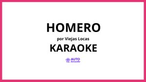 Viejas Locas - Homero KARAOKE (tono original)
