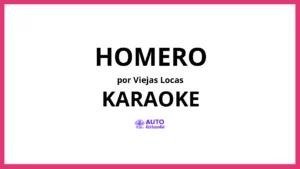 Viejas Locas - Homero KARAOKE (tono original)