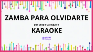 Sergio Galleguillo - Zamba para Olvidarte KARAOKE (tono original)
