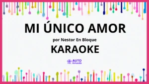 Nestor En Bloque - Mi Único Amor KARAOKE (tono original)