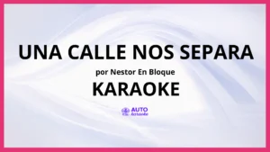 Nestor En Bloque - Una Calle Nos Separa KARAOKE (tono original)