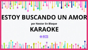 Nestor En Bloque - Estoy Buscando un Amor KARAOKE (tono original)