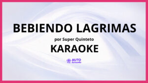 Super Quinteto - Bebiendo Lagrimas KARAOKE (tono original)