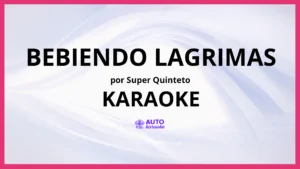 Super Quinteto - Bebiendo Lagrimas KARAOKE (tono original)