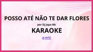 DJ Japa NK - Posso Até Não Te Dar Flores KARAOKE (tono original)
