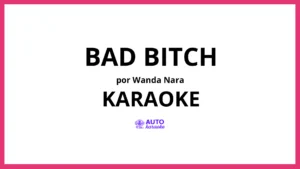 WANDA NARA - Bad Bitch KARAOKE (tono original)