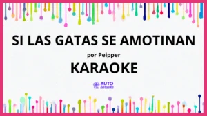 Peipper - Si Las Gatas Se Amotinan KARAOKE (tono original)
