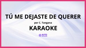 C. Tangana - Tú Me Dejaste De Querer KARAOKE (tono original)