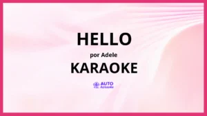 Adele - Hello KARAOKE (tono original)