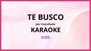 Cosculluela - Te Busco KARAOKE (tono original)