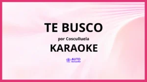 Cosculluela - Te Busco KARAOKE (tono original)