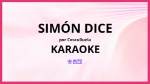 Cosculluela - Simón Dice KARAOKE (tono original)