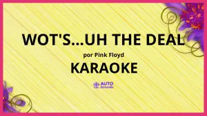 Pink Floyd - Wot's...Uh the Deal KARAOKE (tono original)