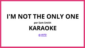 Sam Smith - I'm Not The Only One KARAOKE (tono original)