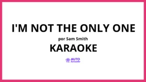 Sam Smith - I'm Not The Only One KARAOKE (tono original)