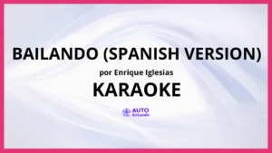 Enrique Iglesias - Bailando (Spanish Version) KARAOKE (tono original)