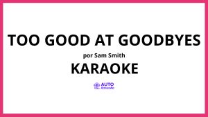 Sam Smith - Too Good At Goodbyes KARAOKE (tono original)