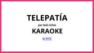 Kali Uchis - telepatía KARAOKE (tono original)