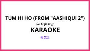 Arijit Singh - Tum Hi Ho (From "Aashiqui 2") KARAOKE (tono original)
