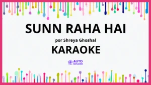 Shreya Ghoshal - Sunn Raha Hai KARAOKE (tono original)