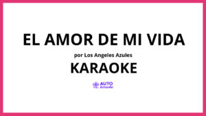 Los Angeles Azules - El Amor De Mi Vida KARAOKE (tono original)