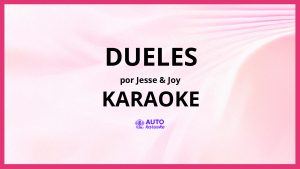 Jesse & Joy - Dueles KARAOKE (tono original)