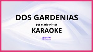 Mario Pintor - Dos Gardenias KARAOKE (tono original)