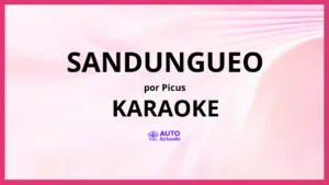Picus - Sandungueo KARAOKE (tono original)