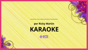 Ricky Martin - Tu Recuerdo (feat. La Mari De Chambao & Tommy Torres) (MTV Unplugged Version) KARAOKE (tono original)