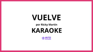 Ricky Martin - Vuelve KARAOKE (tono original)