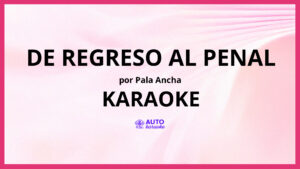 Pala Ancha - De Regreso Al Penal KARAOKE (tono original)