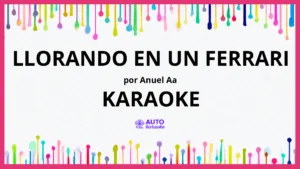Anuel AA - Llorando en un Ferrari KARAOKE (tono original)