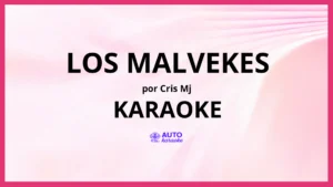 Cris Mj - Los Malvekes KARAOKE (tono original)