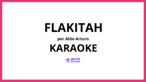 Aldo Arturo - FLAKITAH KARAOKE (tono original)