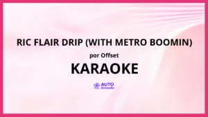 Offset - Ric Flair Drip (with Metro Boomin) KARAOKE (tono original)