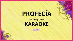 Ñengo Flow - Profecía KARAOKE (tono original)