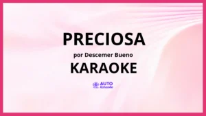 Descemer Bueno - Preciosa KARAOKE (tono original)