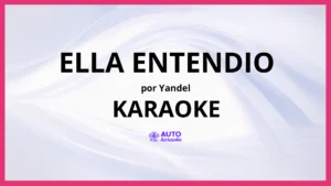 Yandel - Ella Entendio KARAOKE (tono original)