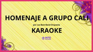 Los Bam Band Orquesta - Homenaje a Grupo Cali KARAOKE (tono original)