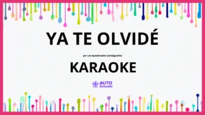 Los Apasionados Santiagueños - Ya Te Olvidé KARAOKE (tono original)