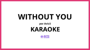 Avicii - Without You KARAOKE (tono original)